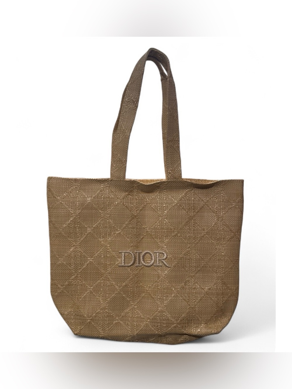 New GWP Dior Straw tote bag with free perfume samples!